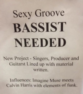 Bassist Needed