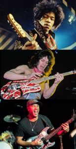 Jimi Hendrix, Eddie Van Halen, Tom Morello